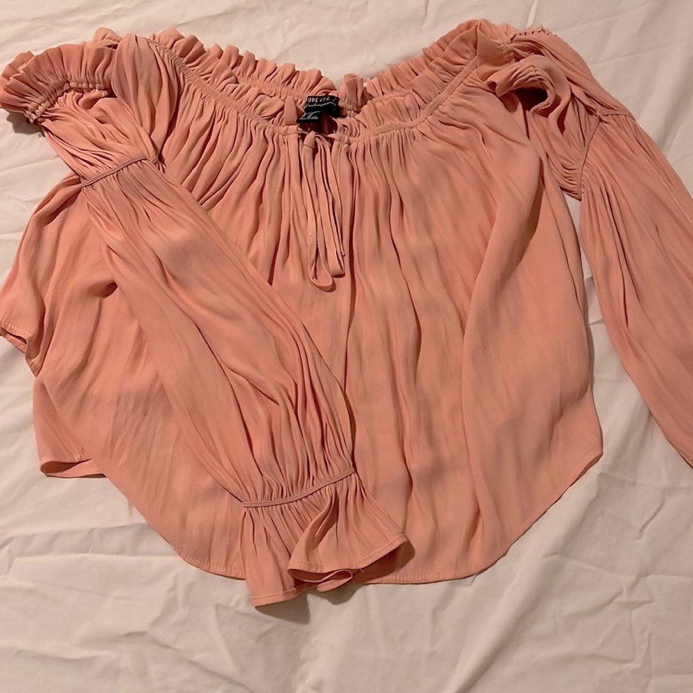 Forever 21 off shoulder long sleeve top